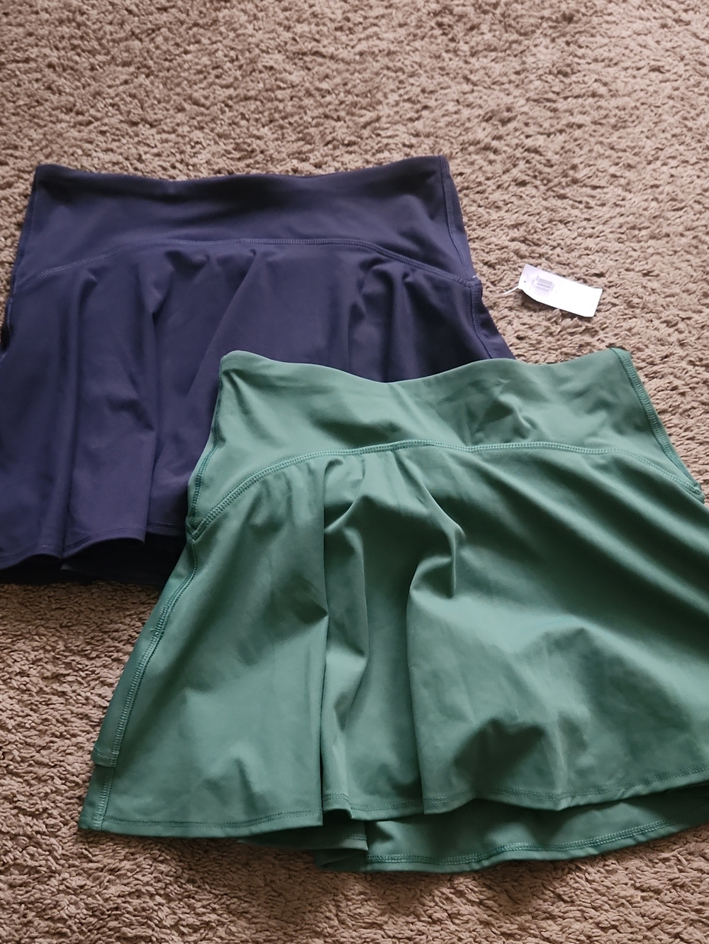 Two Womens Old Navy Active Mini Skirts Skorts Navy & Forest Green New Small